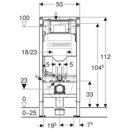 Stelaż podtynkowy do WC 3/6 L Geberit Duofix Sigma