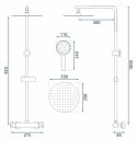 ZESTAW NATRYSKOWY BLISS CHROM TERMOSTAT