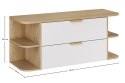 Zestaw meblowy 120cm z blatem ASTER WHITE