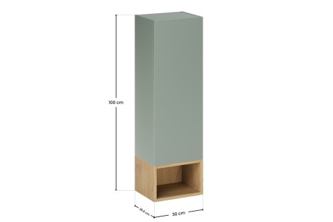Zestaw meblowy z półsłupkiem i regałem ASTER GREEN
