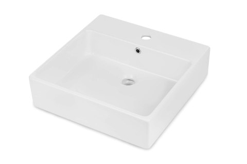 Umywalka ceramiczna nablatowa/ścienna z miejscem na baterię - 50x50 cm Umywalka ceramiczna nablatowa/ścienna z miejscem na baterię - 50x50 cm