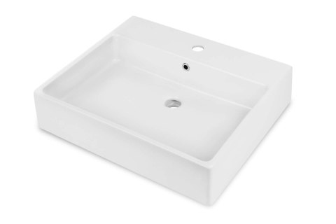 Umywalka ceramiczna nablatowa/ścienna z miejscem na baterię - 60x50 cm Umywalka ceramiczna nablatowa/ścienna z miejscem na baterię - 60x50 cm
