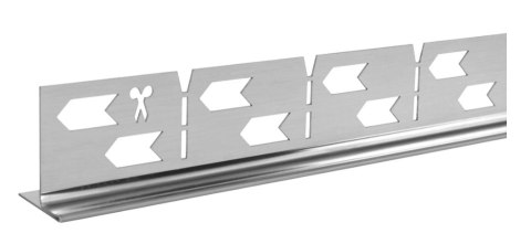LISTWA SPADKOWA SZCZOTKOWANA 140 cm PRAWA