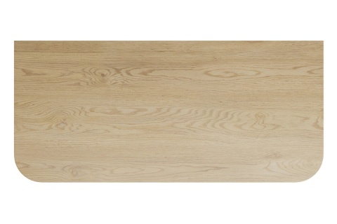 Szafka ASTER WHITE 60 cm z blatem OVALIA CREMONA i otwartymi regałami dolnymi