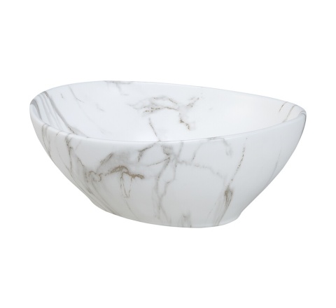 Szafka ASTER WHITE 60 cm z blatem CREMONA i umywalką nablatową PATI