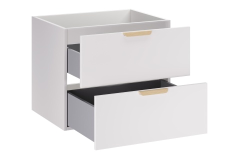 Szafka ASTER WHITE 60 cm z umywalką meblową jednokomorową LAVA