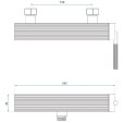 BATERIA PRYSZNICOWA JS-B34804BG ARGON ZŁOTA SZCZOT