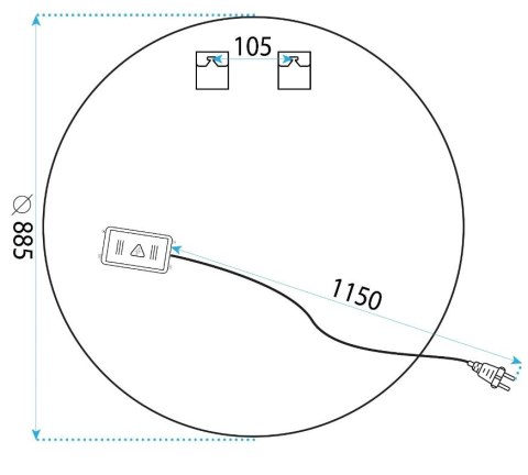 LUSTRO LED HZJ 90CM