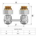 Zawór powrotny, dwururowy, kątowy 1/2''x3/4'' FLAMCO SIMPLEX