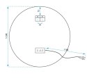 LUSTRO LED MMJ GOLD 60CM