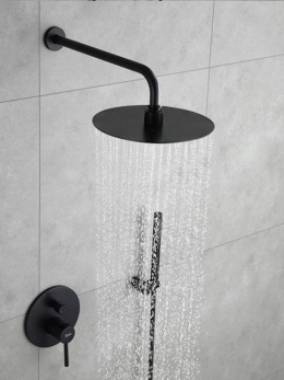 Podtynkowy zestaw natryskowy REA LUNGO BLACK + BOX