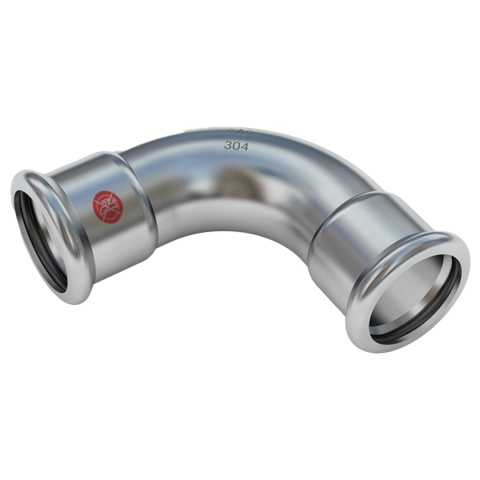 Kolano dwukielichowe Conex Bänninger INOX 304 >A< d22 90°