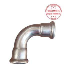 Kolano dwukielichowe Conex Bänninger INOX 304 >A< d22 90°