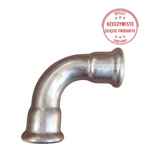 Kolano dwukielichowe Conex Bänninger INOX 304 >A< d22 90°
