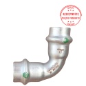 Kolano dwukielichowe VIEGA SANPRESS INOX d15 90°