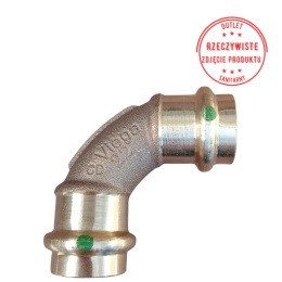 Kolano dwukielichowe VIEGA SANPRESS d22 90°