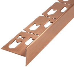 LISTWA SPADKOWA MIEDŹ SZCZOTKOWANA 120 cm PRAWA