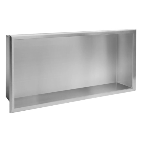 Półka wnękowa REA 03 stal szczotkowana 30/60/10