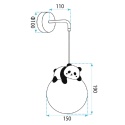 Lampa ścienna kinkiet panda G163-1W