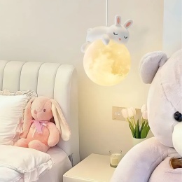 Lampa sufitowa wisząca śpiący króliczek G164-1CP