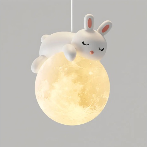 Lampa sufitowa wisząca śpiący króliczek G164-1CP