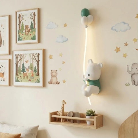 Lampa ścienna kinkiet miś G170-W