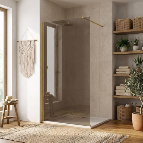 ŚCIANKA PRYSZNICOWA FLEXI 110 cm BROWN 1/2