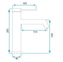 BATERIA UMYWALKOWA JS-B310BRG FOSS MIEDŹ SZCZ NISK