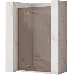 DRZWI PRYSZNICOWE HUGO BROWN/BRUSH COPPER 90