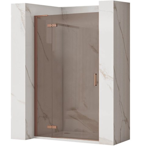 DRZWI PRYSZNICOWE HUGO BROWN/BRUSH COPPER 90
