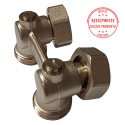 Zawór przyłączeniowy kątowy do instalacji dwururowych COMAP 1/2''x3/4''