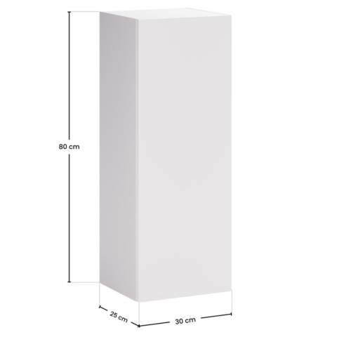 Zestaw meblowy z półsłupkiem i regałem ASTER WHITE