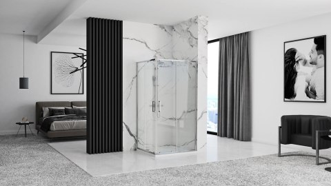 KABINA PUNTO CHROM 80x100