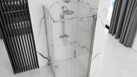 KABINA PUNTO CHROM 80x100