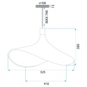 Lampa wisząca bambusowa APP1641-1CP 50 cm