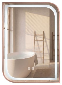 LUSTRO LED ZONE 70X50 BRUSH ROSE GOLD