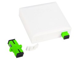 Gniazdo naścienne FTTH 2C (2xSC simplex / 2xLC duplex) bez adapterów ALANTEC