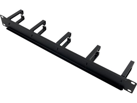 Organizator kabli 1U 19" 5 plastikowych uchwytów, czarny ALANTEC
