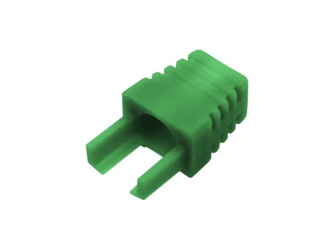 Osłonka wew. wtyku RJ45 zielona (opakowanie 50 sztuk) ALANTEC