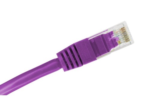 Patch-cord ALANTEC kat.6A U/UTP fioletowy 2m LSOH