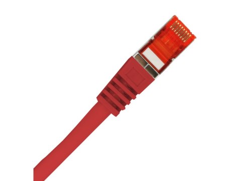 Patch-cord F/UTP kat.6 PVC 3.0m czerwony ALANTEC