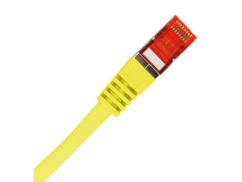 Patch-cord S/FTP kat.6A LSOH 1.0m żółty ALANTEC