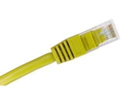 Patch-cord U/UTP kat.6 PVC 5.0m żółty ALANTEC