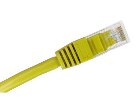 Patch-cord U/UTP kat.6A LSOH 1.0m żółty ALANTEC
