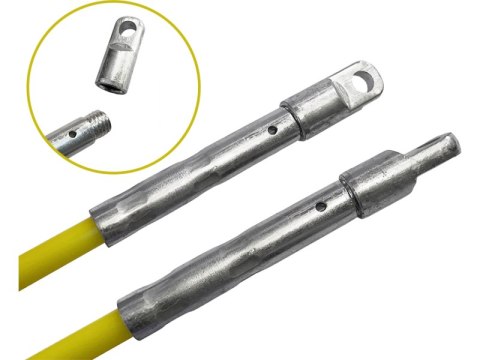 Pilot do przeciągania kabli z włókna szklanego FRP Ø11mm, 250m z kółkami Q-LANTEC