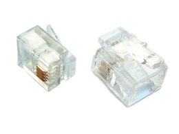 RJ11 wtyk telefoniczny 6P4C (opakowanie 100 sztuk) ALANTEC