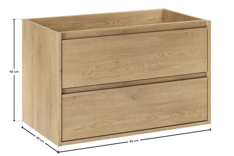 Szafka pod umywalkę 80cm 2 szuflady, Viola Cremona