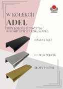 Szafka pod umywalkę 60 cm ADEL CASHMERE z blatem w kolorze kaszmirowym