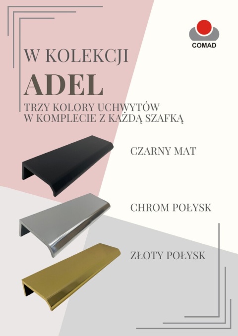 Szafka pod umywalkę 60 cm ADEL CASHMERE z blatem w kolorze kaszmirowym