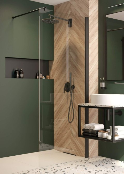 Ścianka prysznicowa / walk-in systemu Kerria Plus 100 cm Ścianka prysznicowa / walk-in systemu Kerria Plus 100 cm